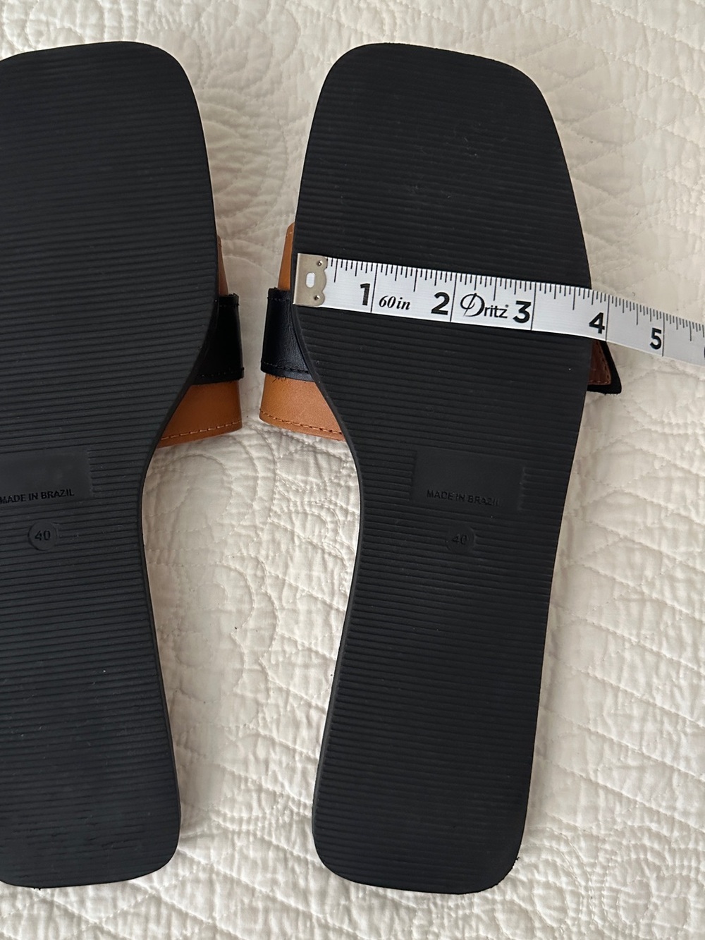 Anthropologie Buckle Slide Leather Sandals Cedar - Picture 9 of 11